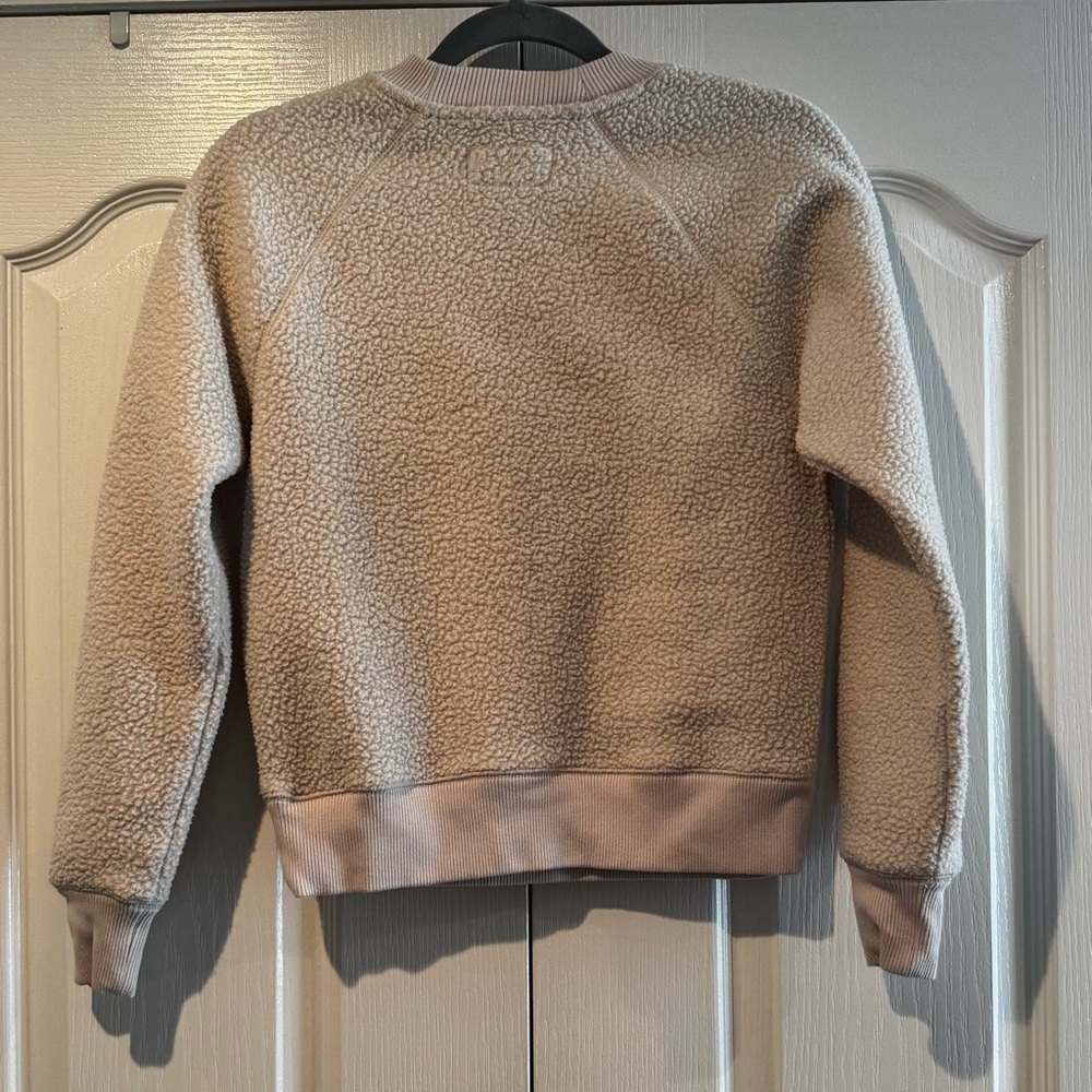 Everlane Sandstone Renew Fleece Raglan Sweatshirt - Size XS - Picture 3 of 5